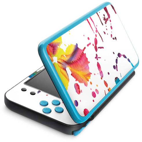 Chromatic Splatter White Nintendo 2DS XL (2017) Skin